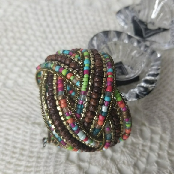 Jewelry - Colorful Beaded Cuff Bracelet